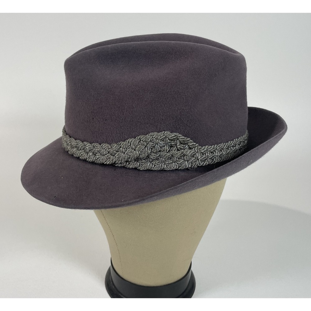 Stetson Purple Felt Fedora Hat